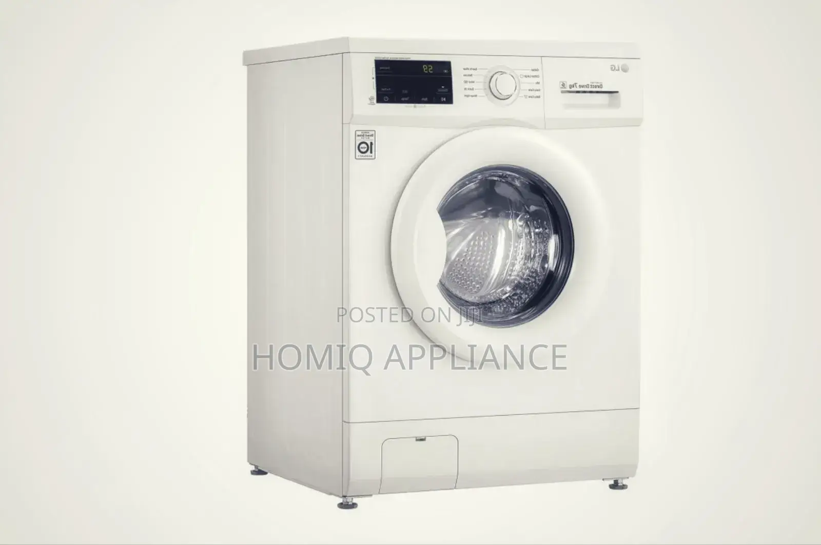 LG 7kg Front Load Washer, White