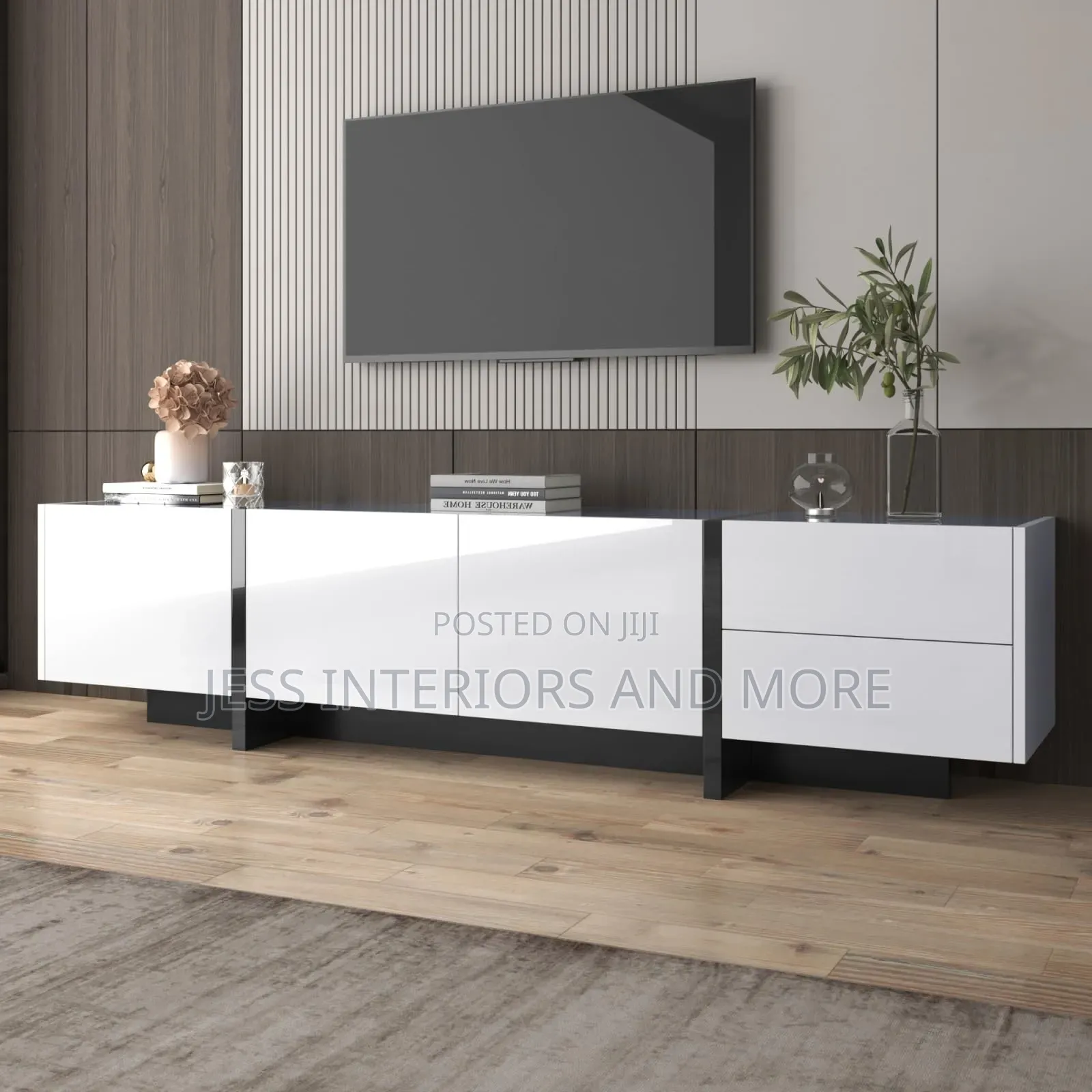 TV STAND (White Black)