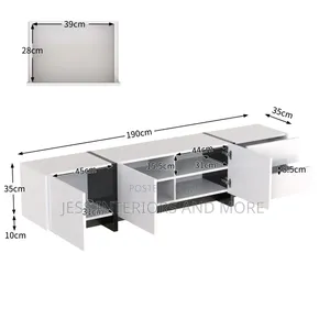 TV STAND (White Black)