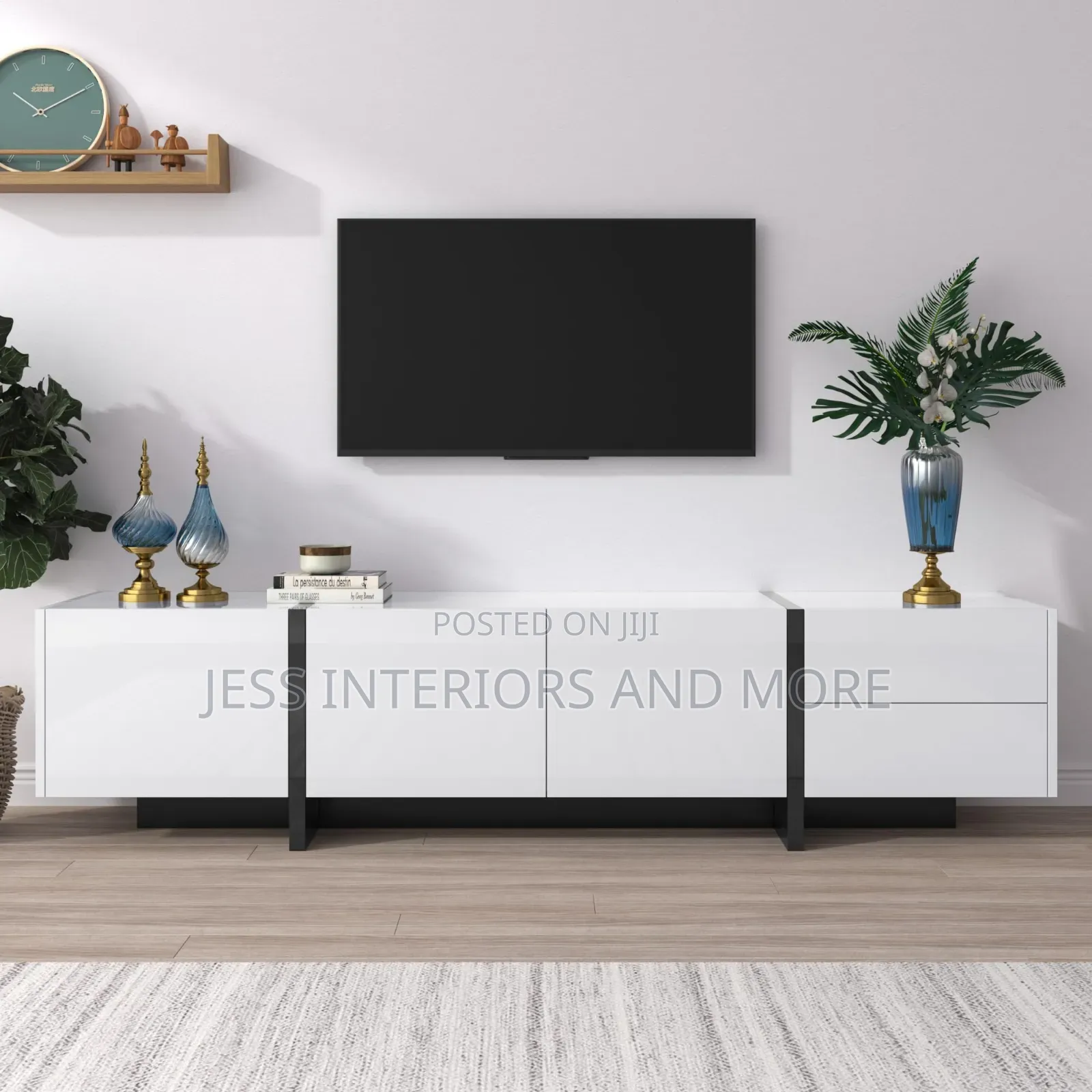 TV STAND (White Black)