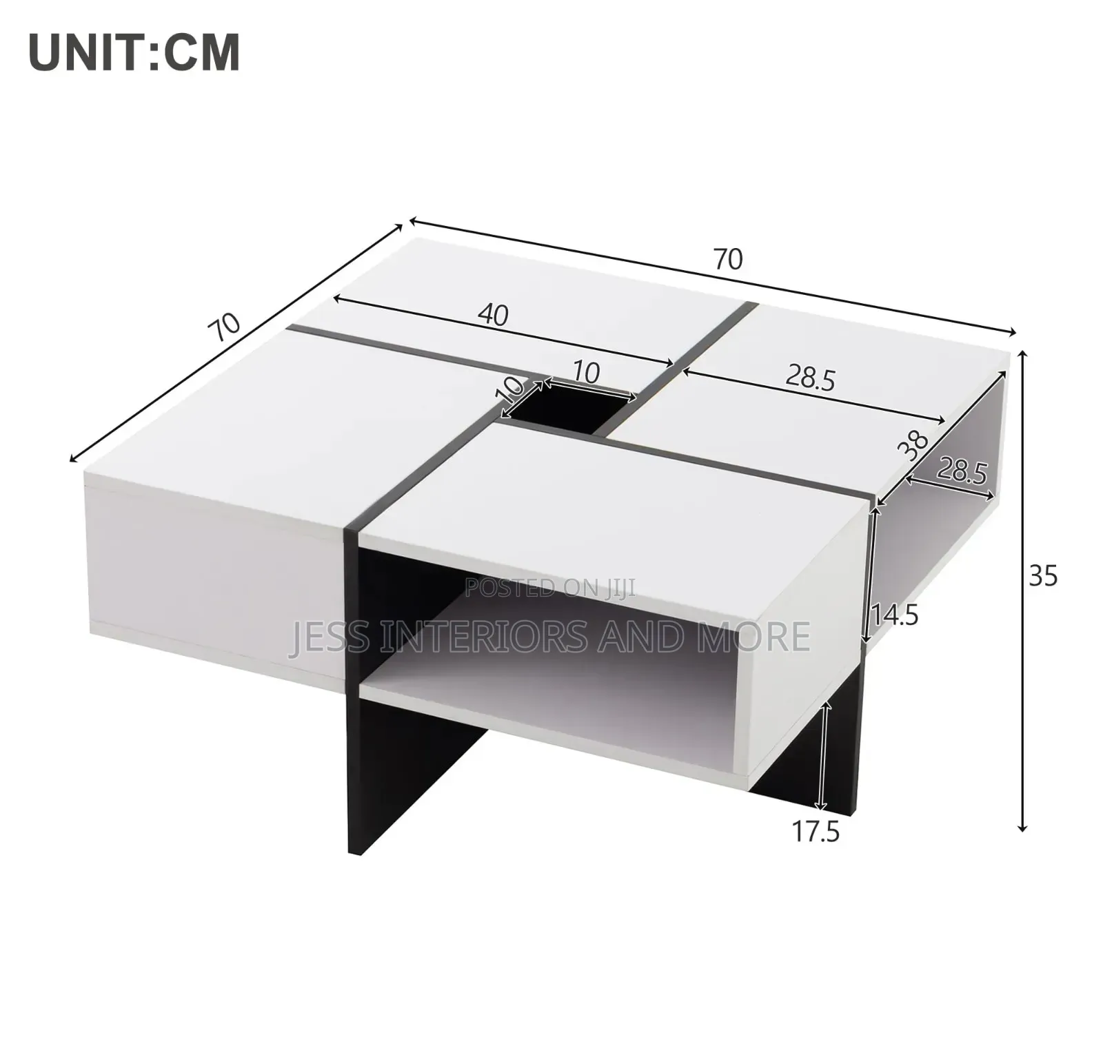 Coffee Table (Black White)