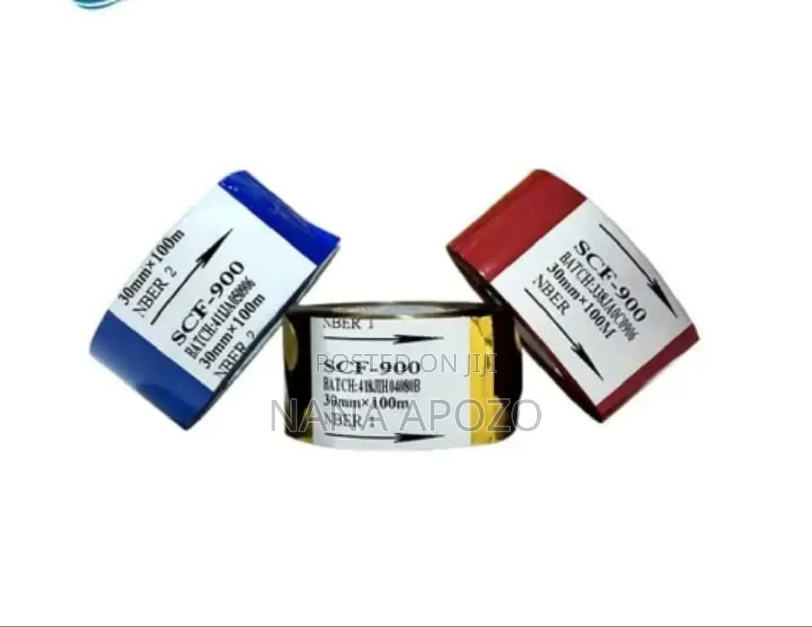 Coding Ribbon Roll Blue Color 30mmx100m