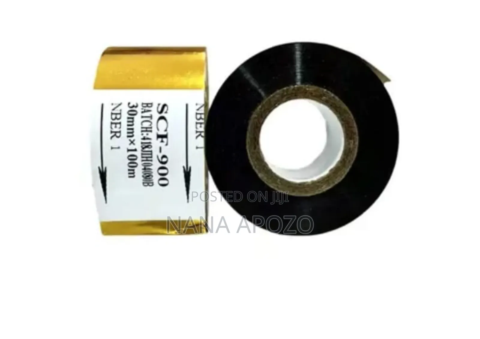 Coding Ribbon Roll Gold Color 30mmx100m