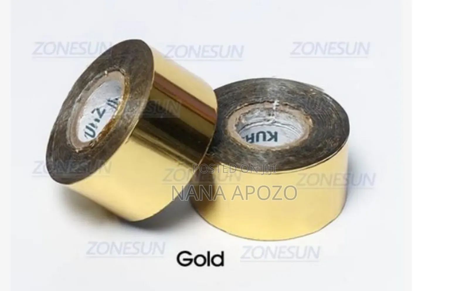 Coding Ribbon Roll Gold Color 30mmx100m