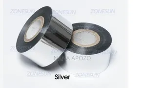 Coding Ribbon Roll Silver Color 30mmx100m