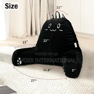 SUNSIDE Kitty Reading Pillow for Sitting in Bed
