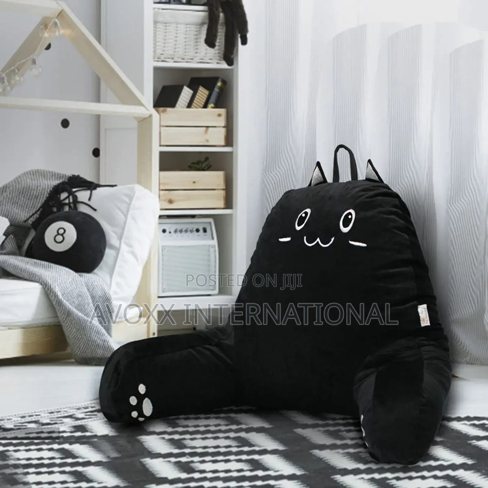 SUNSIDE Kitty Reading Pillow for Sitting in Bed