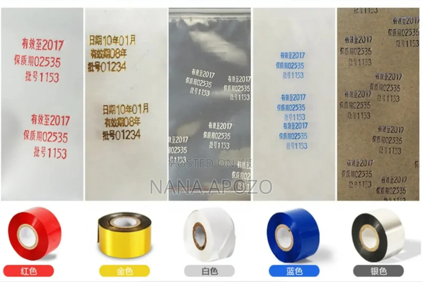 Coding Ribbon Roll 30mmx100m