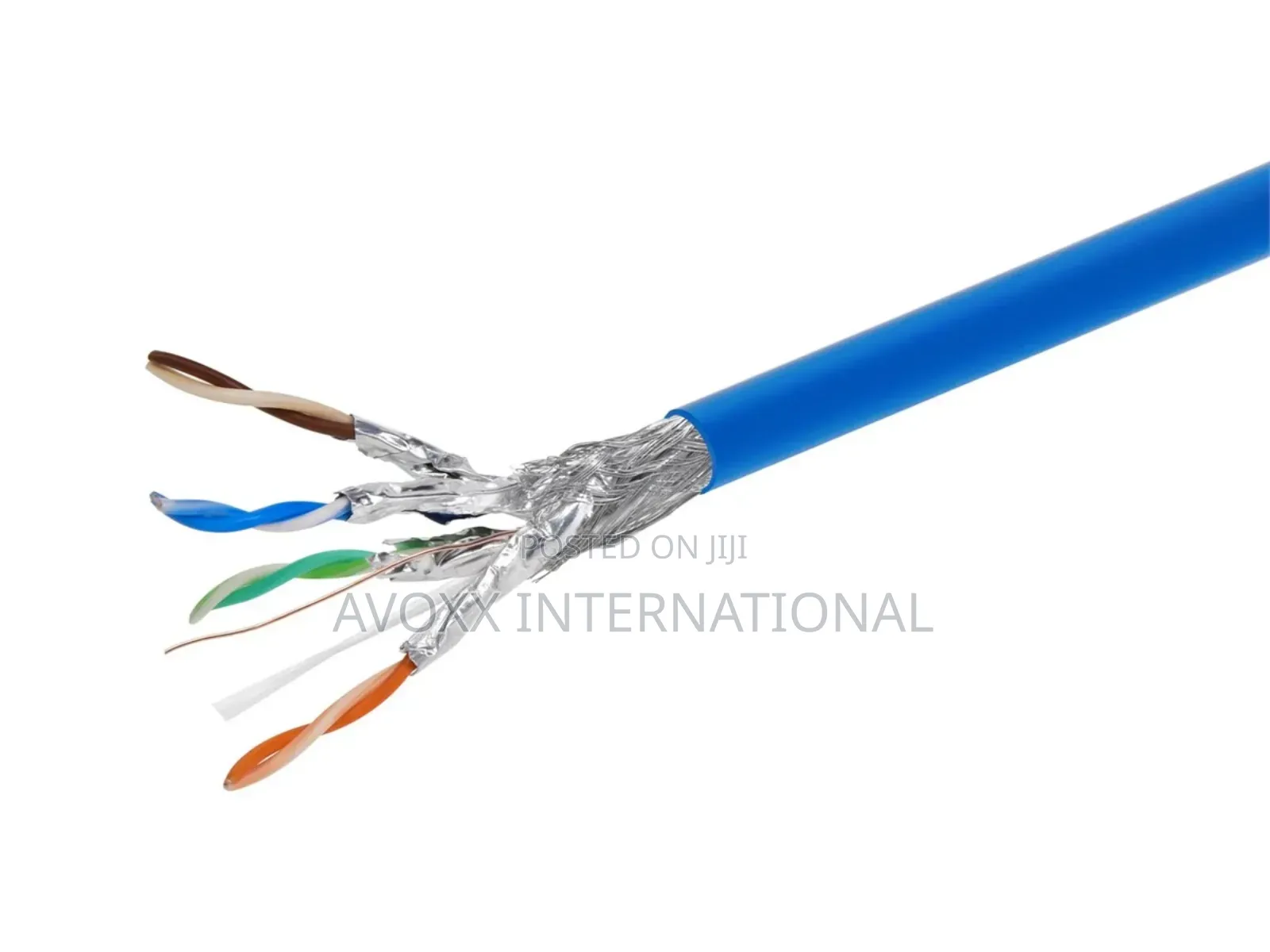 Acables Cat8 250ft Blue CM Bulk Cable, Shielded (S/Ftp)