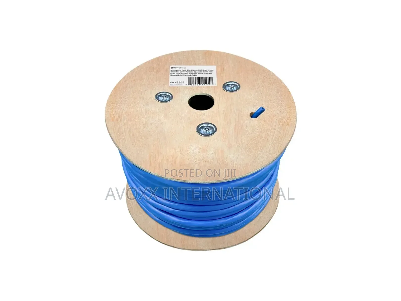 Acables Cat8 250ft Blue CM Bulk Cable, Shielded (S/Ftp)