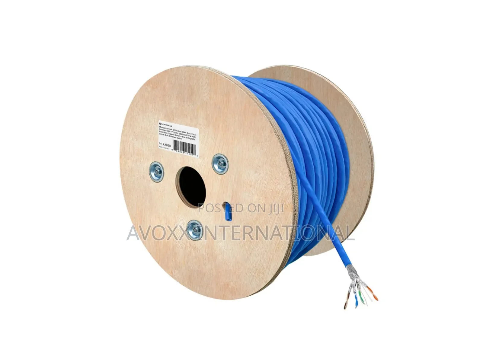 Acables Cat8 250ft Blue CM Bulk Cable, Shielded (S/Ftp)