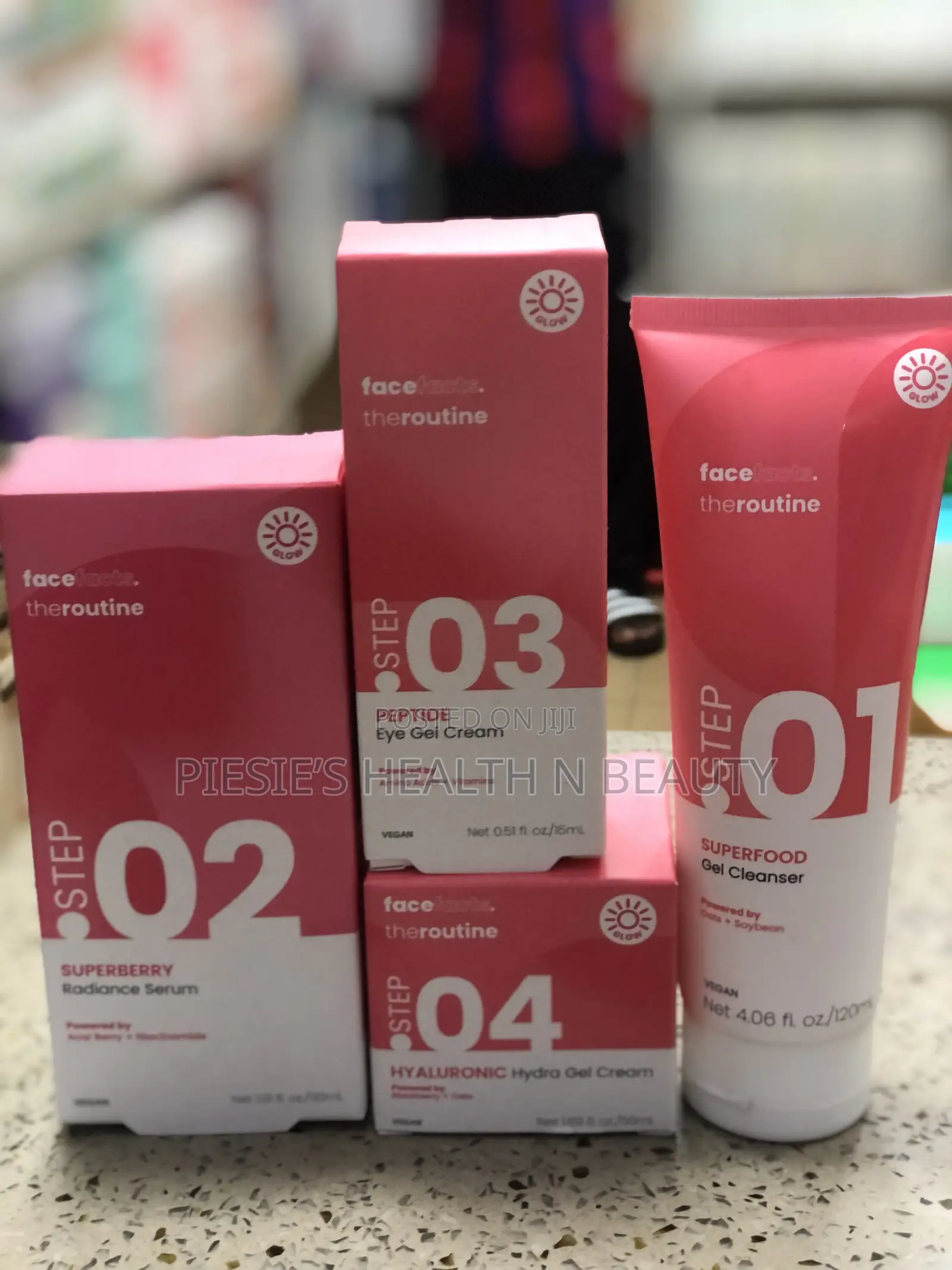 Face Facts, the Glow Routine Set 01,02,03 04