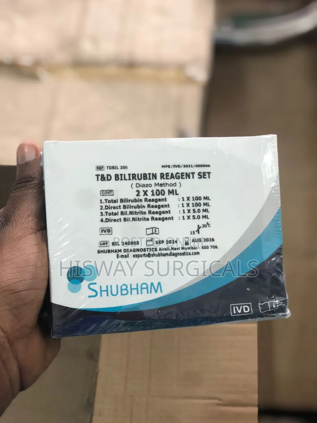 T N D Bilirubin Reagent Set