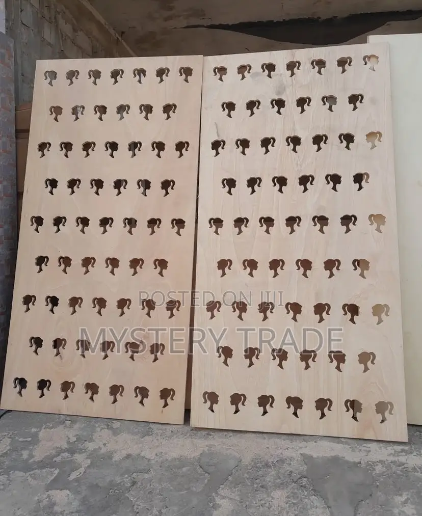 CNC Cutting Pattern Cut on Plywood
