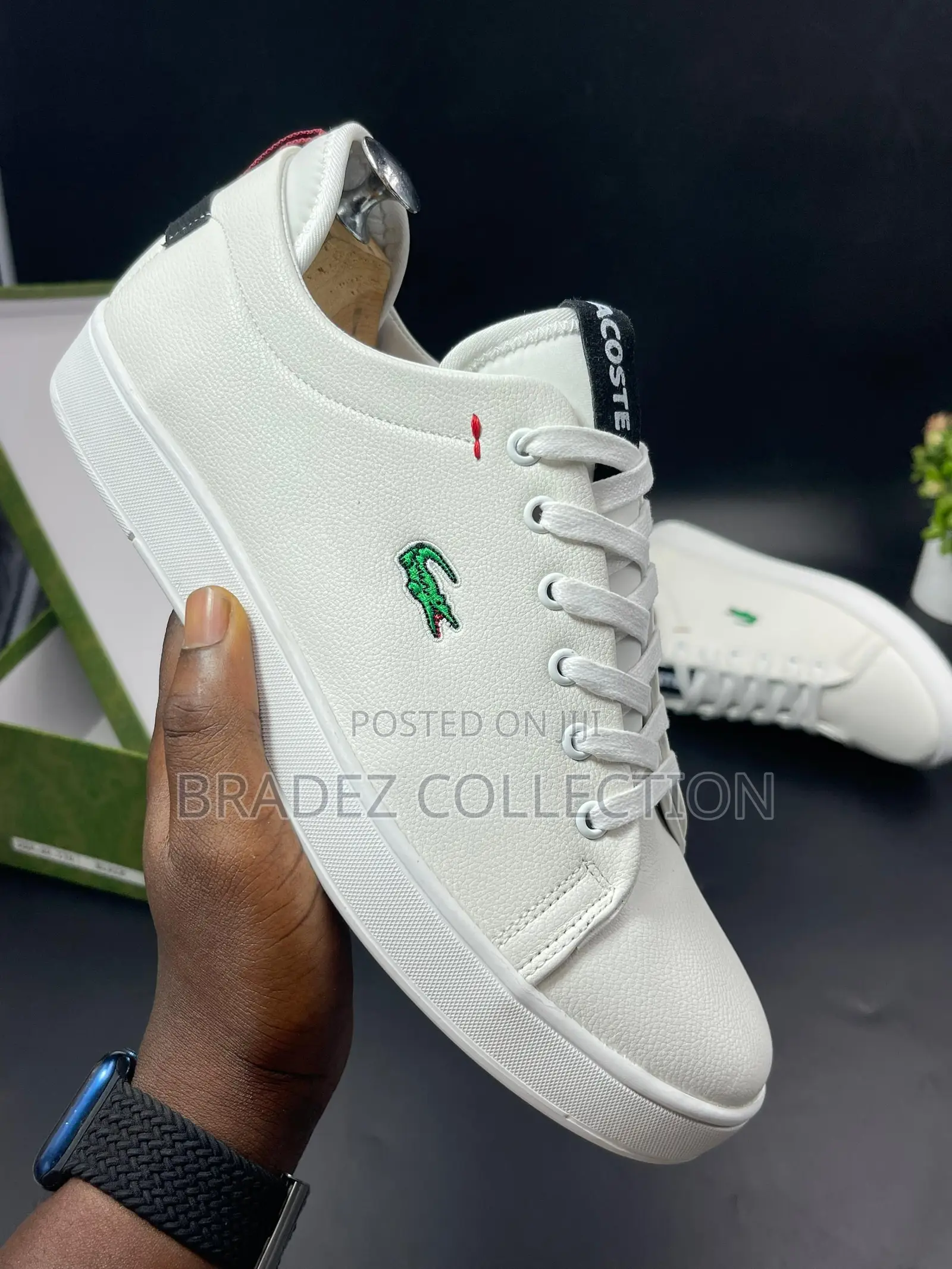 White Sneakers of Lacoste in Stock