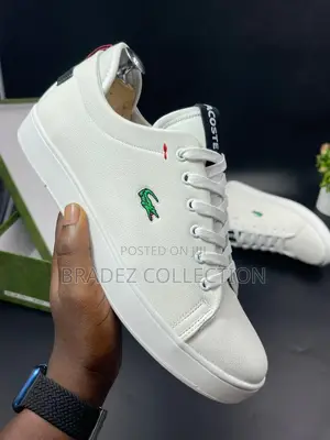 White Sneakers of Lacoste in Stock