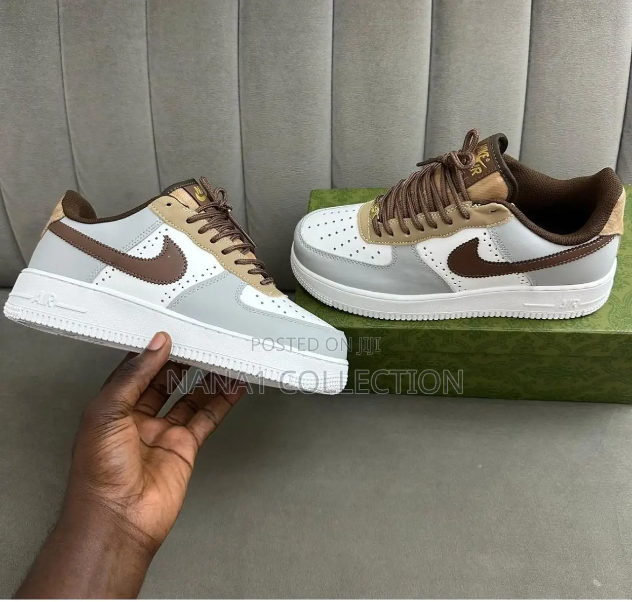 Air Force 1 Brown And White