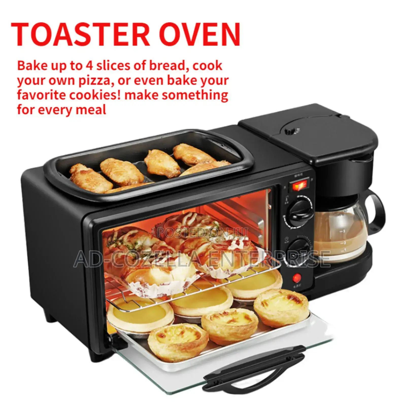3 in 1 Breakfast Maker With Pan Cover