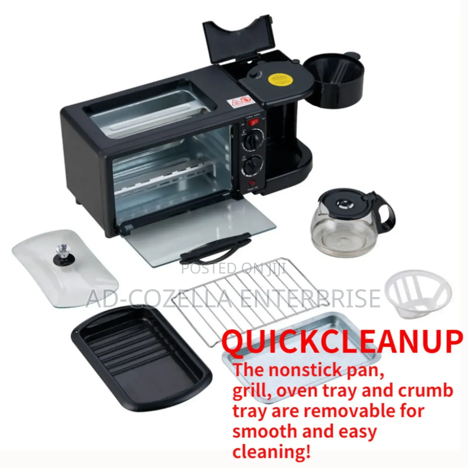 3 in 1 Breakfast Maker With Pan Cover
