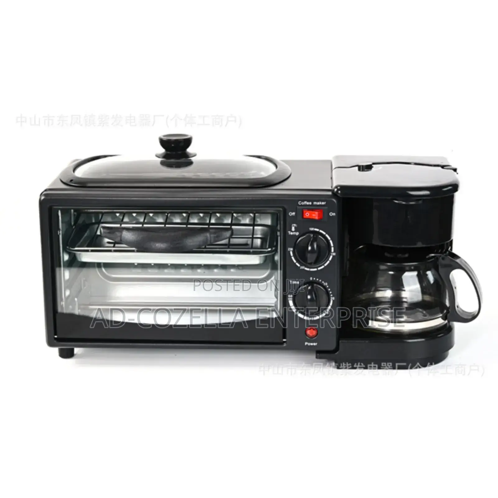 3 in 1 Breakfast Maker With Pan Cover