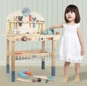 Kids/Children Role Play Tool Wooden Bench With Accessories