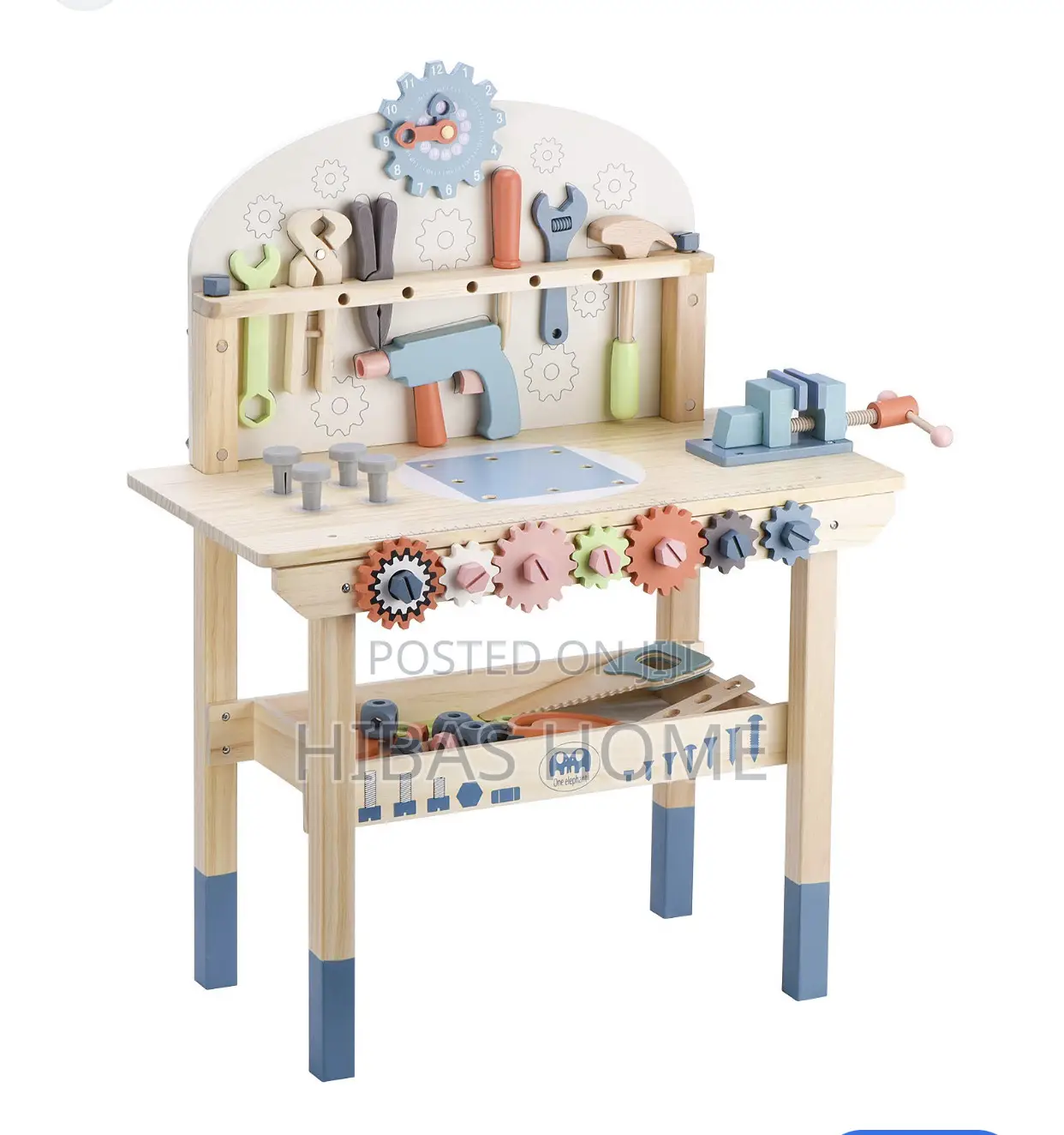 Kids/Children Role Play Tool Wooden Bench With Accessories
