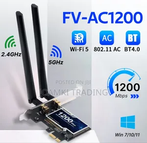 1200mps Wireless Pci-E Adapter Card + Bluetooth, 2.4ghz,5ghz