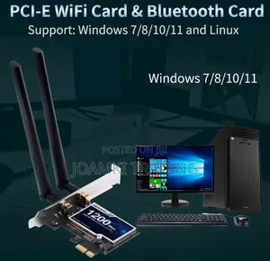 1200mps Wireless Pci-E Adapter Card + Bluetooth, 2.4ghz,5ghz