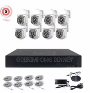 Camera Ip PTZ With Audio Full Coloured 8mp 8 Channel Kit