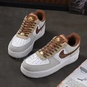 Air Force 1 Brown And White