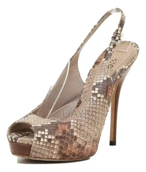 High Heel Gucci Snakeskin Leather