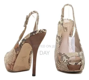 High Heel Gucci Snakeskin Leather