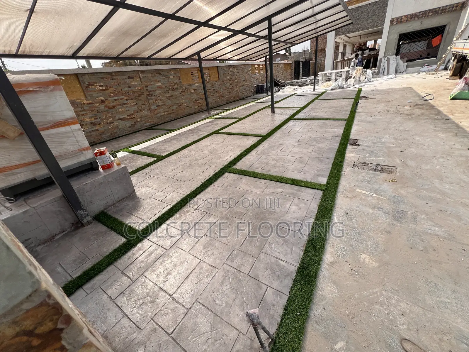 Decorative Car Port Flooring
