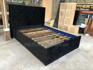 Black Bedframe (Double 54x75)//Free Delivery