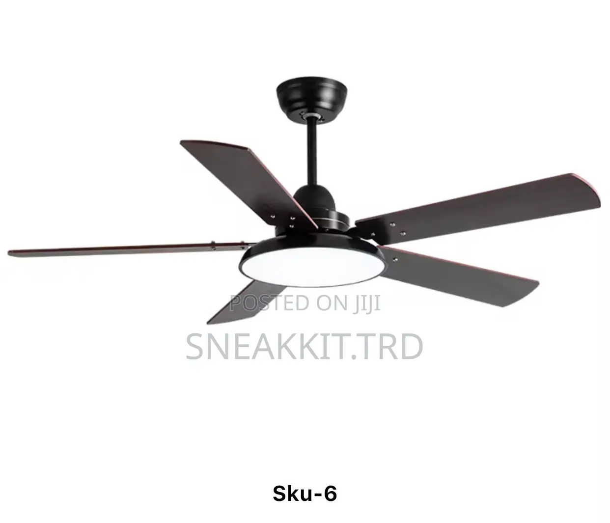 Modern 52 Inches Long Ceiling Fan With Remote Control Led Light