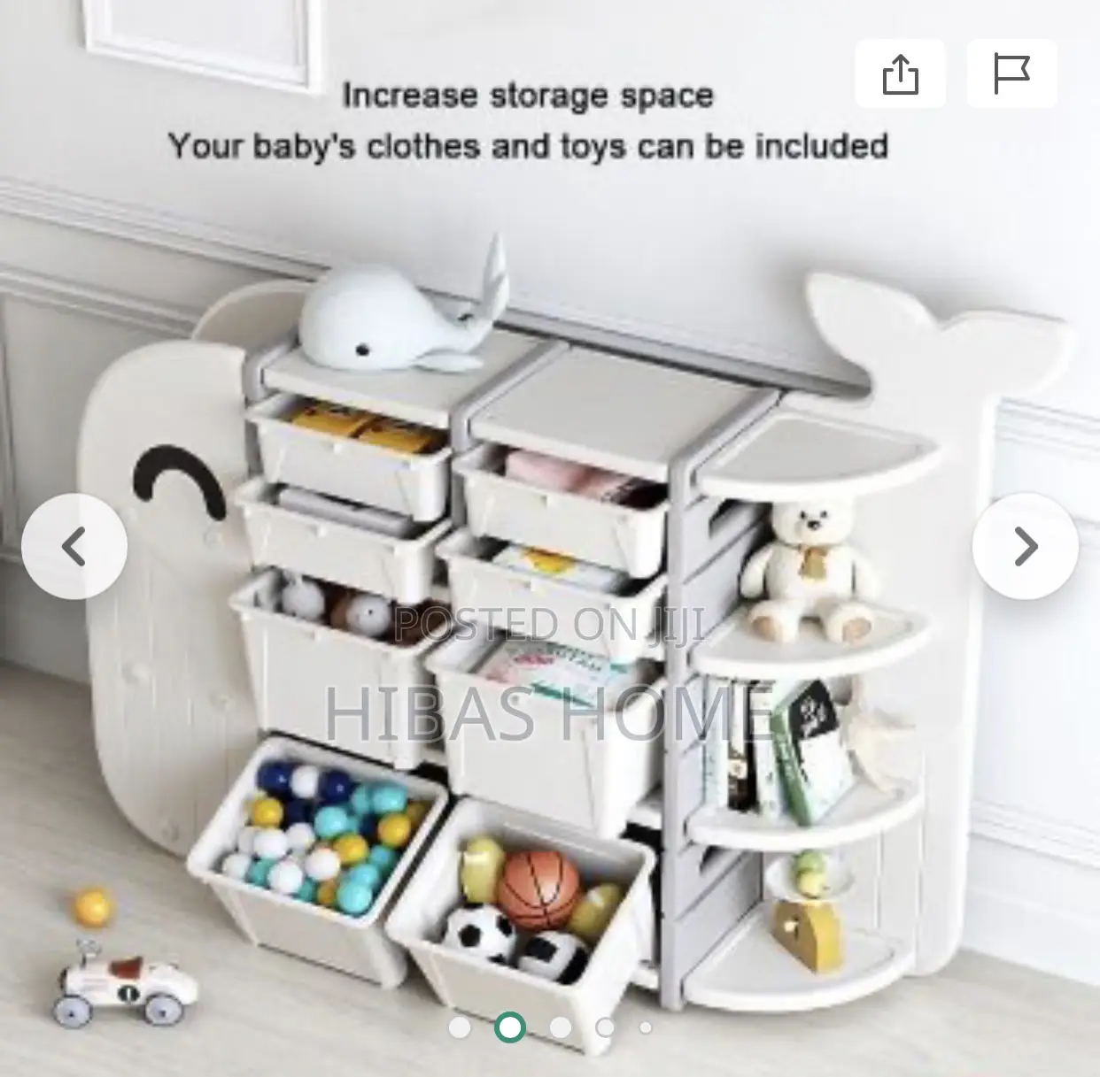 Whale Shape Big Shelf Storage Cabinet Bookshelf 190x32x114cm