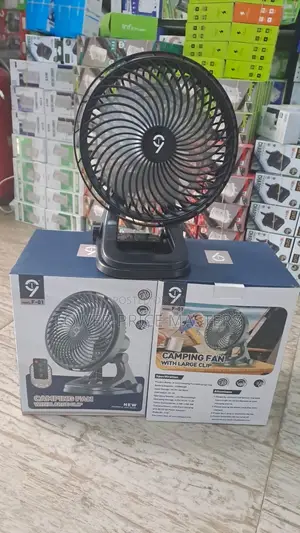 Original Rechargeable Fan With Lights And Charging Ports