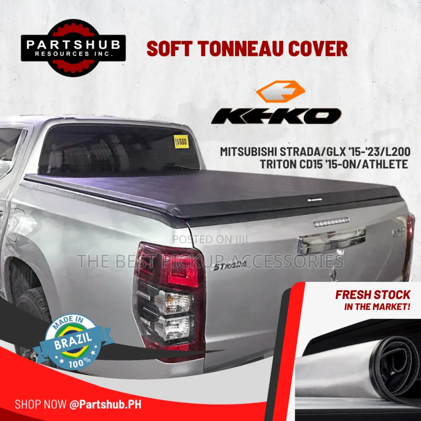 L200 Bed/Bucket Cover Tri Fold Soft