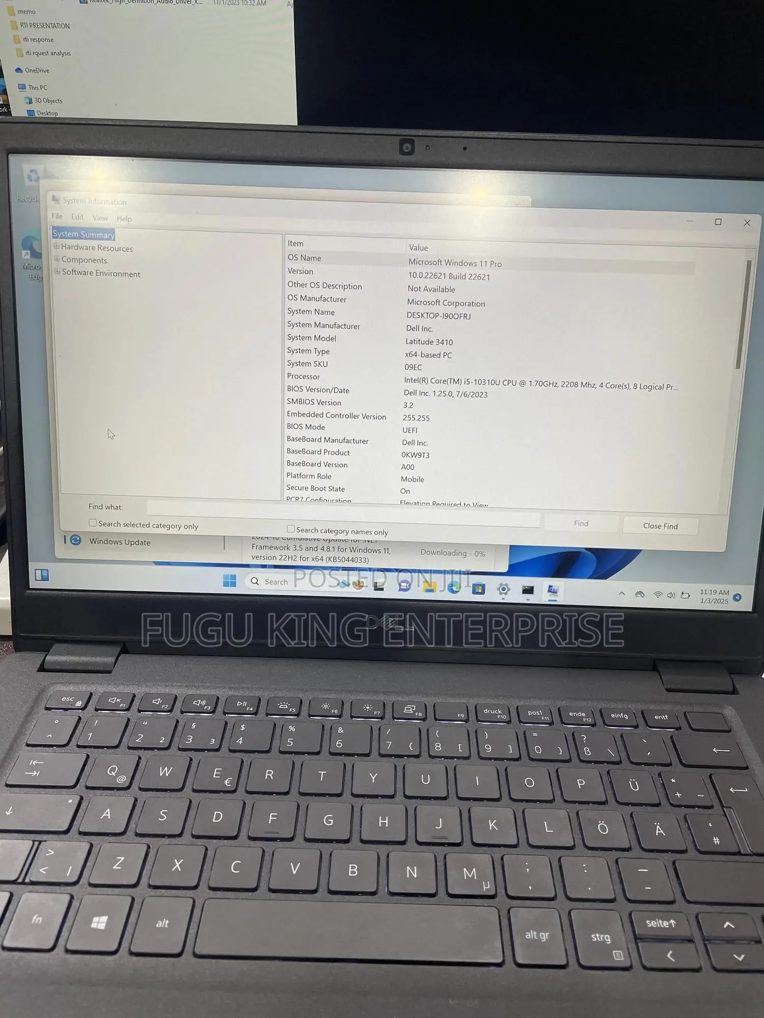 New Laptop Dell Latitude 3410 8GB Intel Core I5 SSD 256GB