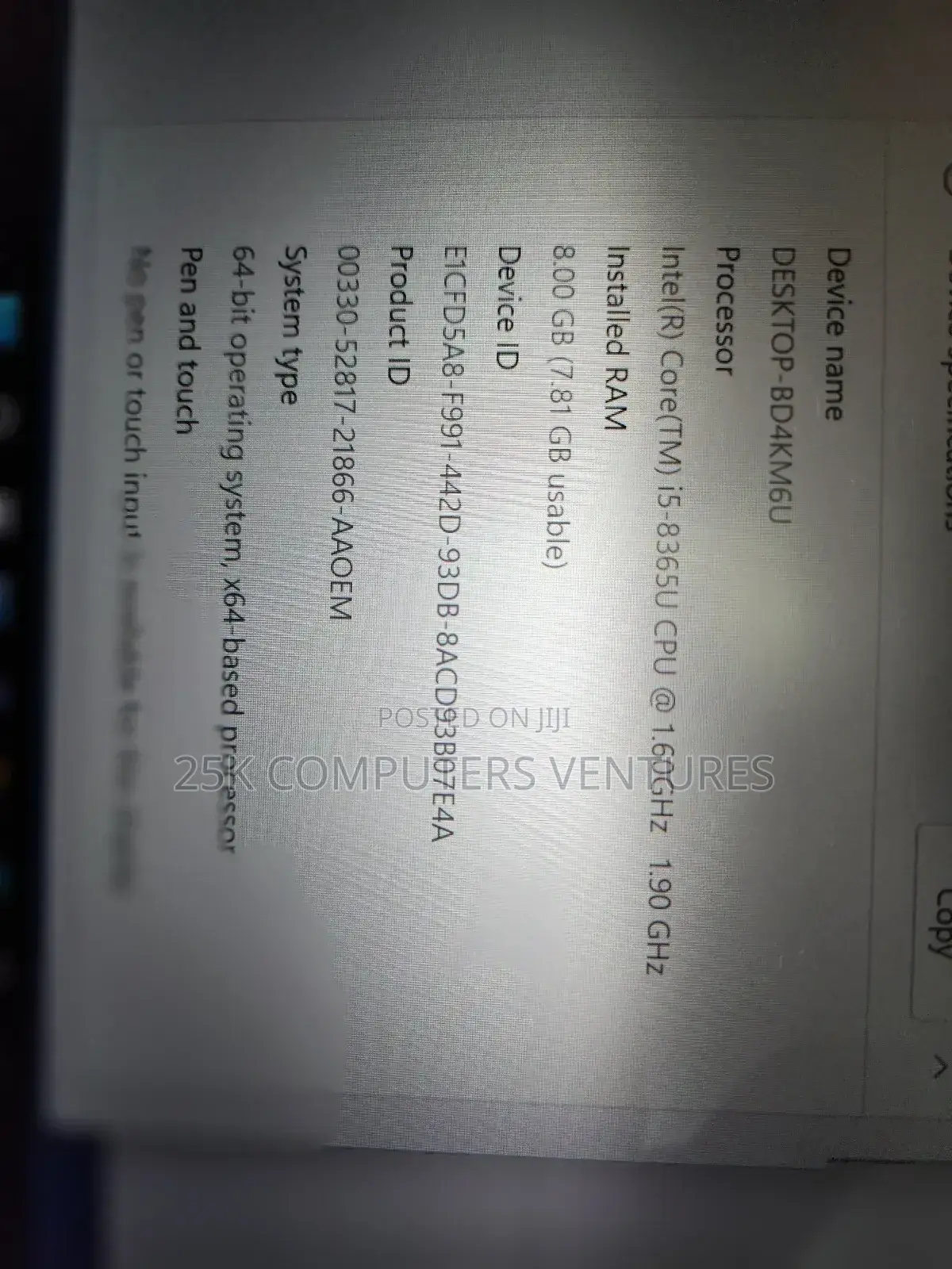 Laptop HP EliteBook 840 G6 8GB Intel Core i5 SSD 256GB