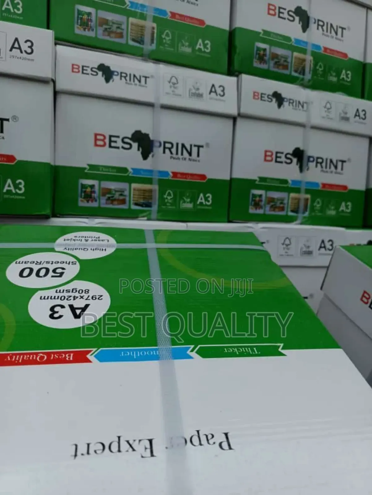 Best Print A3 Paper 80 GSM X 5 Reams X 2500 Sheets in a Box