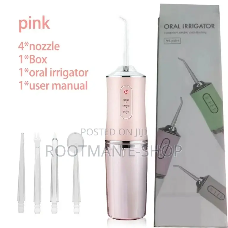 Portable Dental Water Flosser With 4 Jet 3 Modes 360 Degree