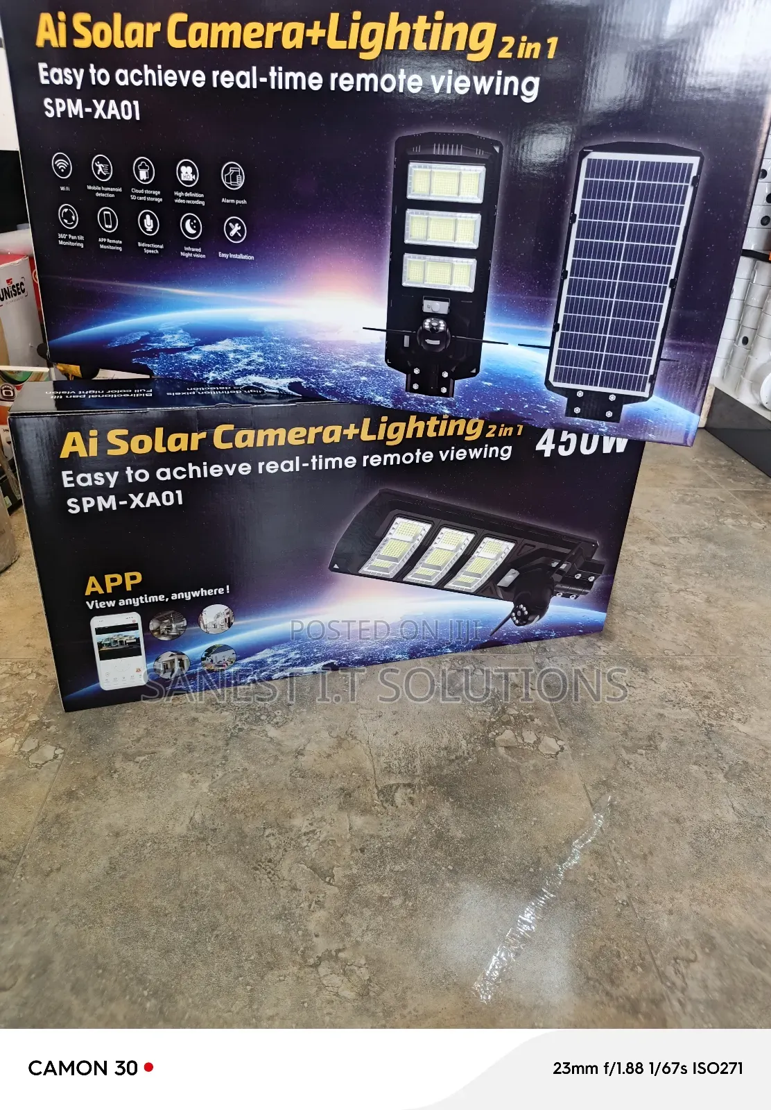 Solar Streetlight With Sim Card CCTV Camera PTZ