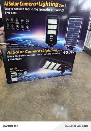 Solar Streetlight With Sim Card CCTV Camera PTZ