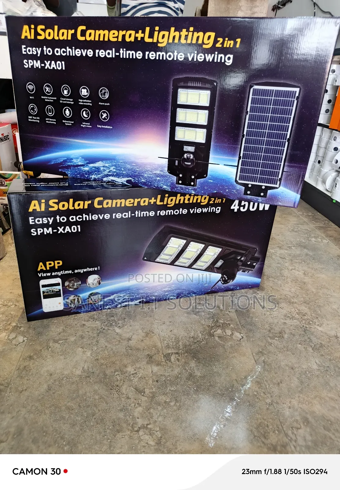 Solar Streetlight With Sim Card CCTV Camera PTZ