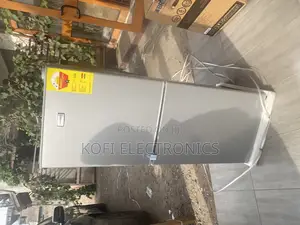 {In-built Power Stabilizer}NASCO 147L Double Door Fridge