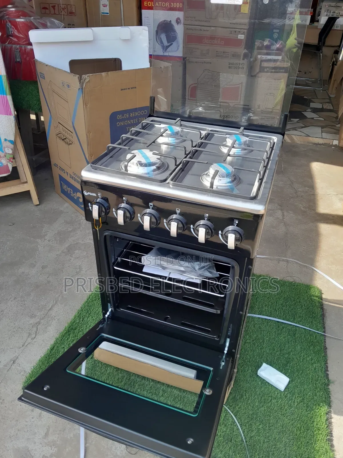 Pearl Durable 4burner Gas Cooker 50*50]