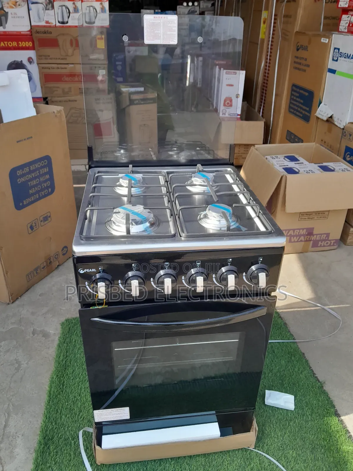 Pearl Durable 4burner Gas Cooker 50*50]