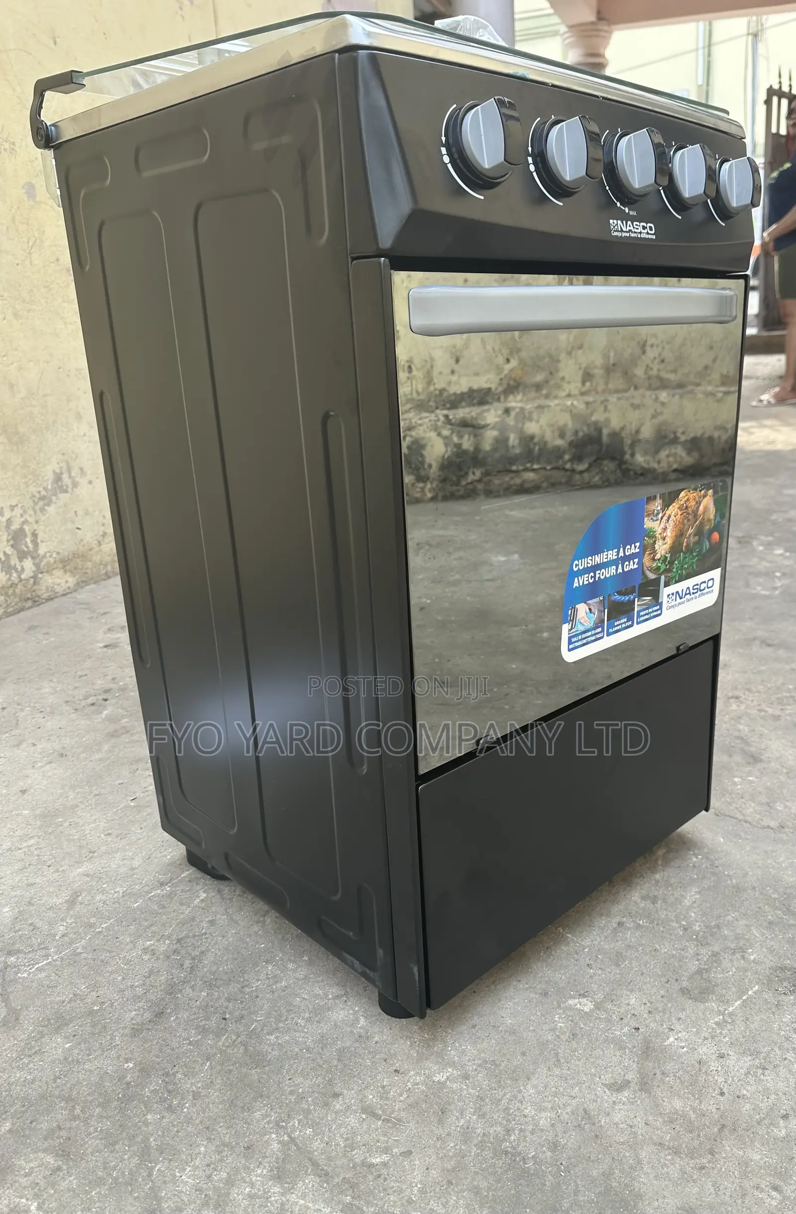 Easy-to-Maintain Nasco Gas Cooker 4 Durable Brass Burners