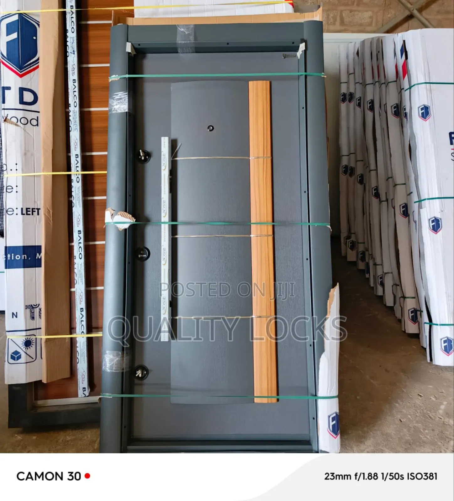 Exclusive Single Gray Turkish Metal Security Door